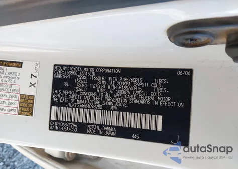 2006 Scion Xb from USA, damaged, VIN JTLKT334664098280